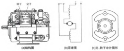 圖1 交直流兩用電動機(jī)結(jié)構(gòu)及原理
